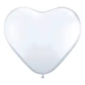 Hjärtballonger Vita - 100-pack