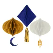 Honeycomb Set Eid Mubarak - 3-pack