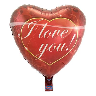 I Love You Hjärta Folieballong