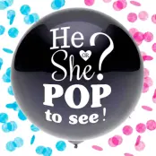 Jätteballong Gender Reveal He or She?