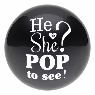 Jätteballong Gender Reveal med Konfetti