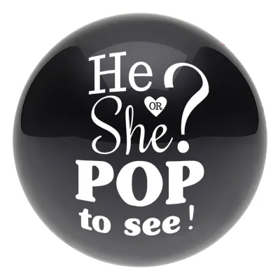 Jätteballong Gender Reveal med Konfetti