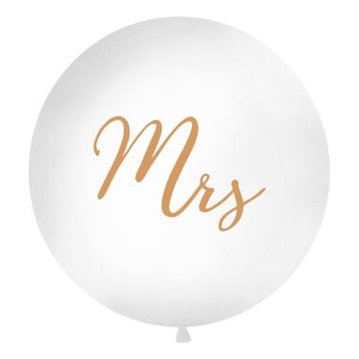 Jätteballong Guld Mrs - 1-pack