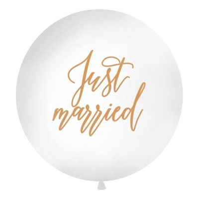 Jätteballong Just Married - 1-pack