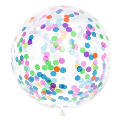Jätteballong med Konfetti - 1-pack