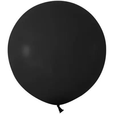 Jätteballong Rund 61cm Svart