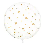 Jätteballong Transparent Prickig