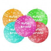 Jättestor Ballong Happy Birthday - 1-pack