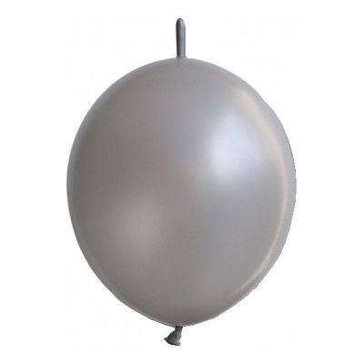 Kedjeballonger Silver - 10-pack