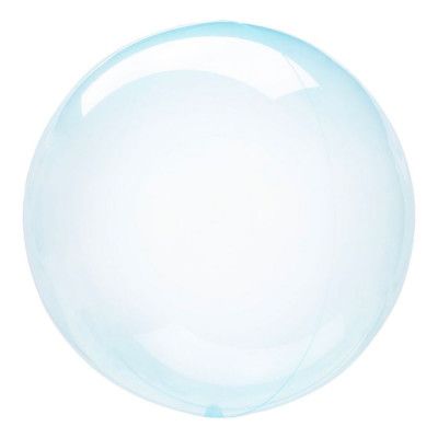 Klotballong Blå Transparent - 1-pack