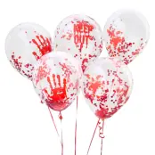 Konfettiballonger Blodfläckar - 5-pack