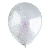 Konfettiballonger Färgskimrande - 5-pack