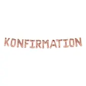 Konfirmation Ballonggirlang Roséguld