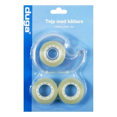 Kontorstejp med Hållare - 3-pack