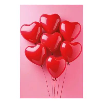 Kort Hjärtformade Ballonger