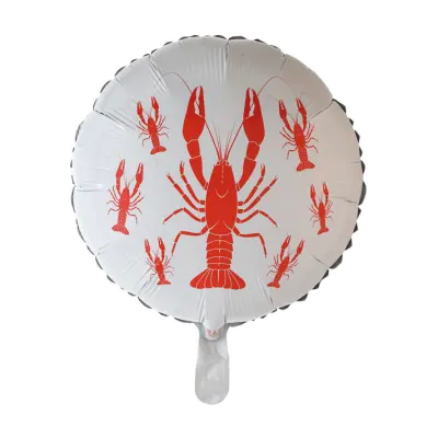 Kräftskiva heliumballong rund