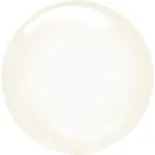 Kristallklar klotrund ballong - gul