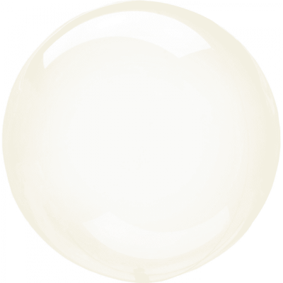 Kristallklar klotrund ballong - gul