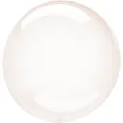 Kristallklar klotrund ballong - orange
