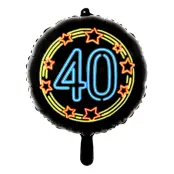 Folieballong Neon Rund 40 - 46 cm