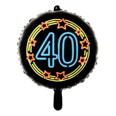 Folieballong Neon Rund 40 - 46 cm