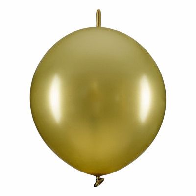 Länkballonger Guld - 20-pack