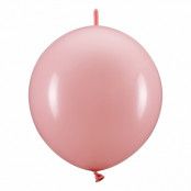 Länkballonger Ljusrosa - 20-pack