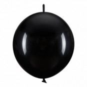 Länkballonger Svarta - 20-pack