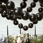 Länkballonger Svarta - 20-pack