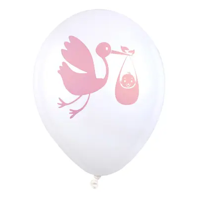 Latexballonger Babyshower Rosa - 8-pack