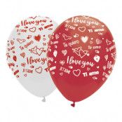 Latexballonger I Love You - 10-pack