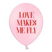 Latexballonger Love Makes Me Fly - 50-pack