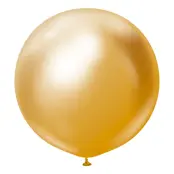 Latexballonger Professional Gigantiska Gold Chrome - 2-pack