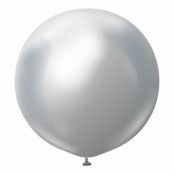 Latexballonger Professional Gigantiska Silver Chrome - 2-pack