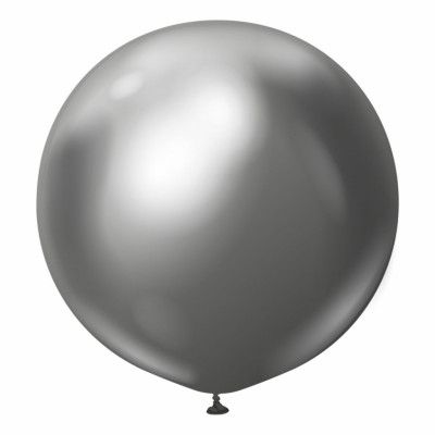 Latexballonger Professional Gigantiska Space Grey Chrome - 2-pack