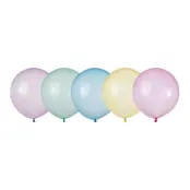 Latexballonger Rainbow Crystal Stora - 10-pack
