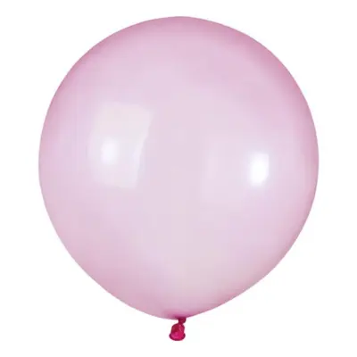 Latexballonger Rund Crystal Rosa - 25-pack