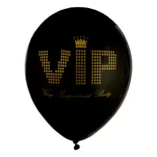 Ballonger VIP Svart/Guld - 8-pack