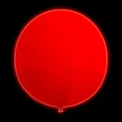 LED-Ballong Jätte Röd