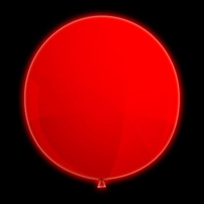 LED-Ballong Jätte Röd