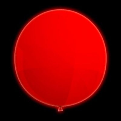 LED-Ballong Jätte Röd