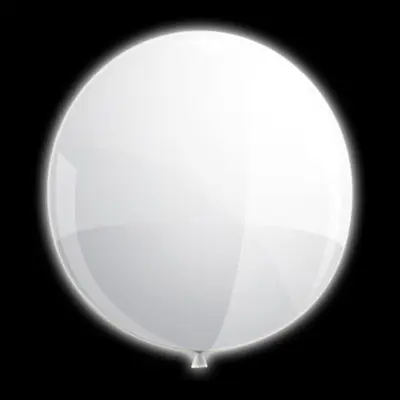 LED-Ballong Jätte Vit
