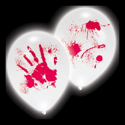 LED-Ballonger Blodfläckar - 4-pack