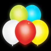 LED-Ballonger Flerfärgade - 5-pack