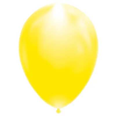 LED Ballonger Gul 30 cm 5-pack