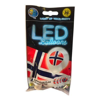 LED-Ballonger Norge - 4-pack