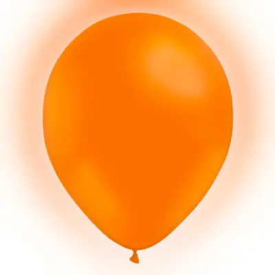 LED-Ballonger Orange - 5-pack