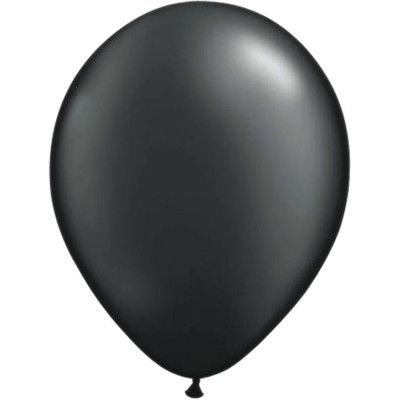 Metallic Ballonger Svart 10-pack