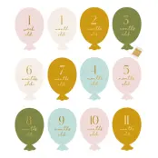 Milstolpekort för Baby Ballonger