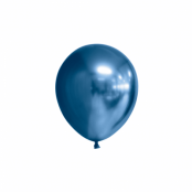 Mini-ballonger Chrome blå 100-pack